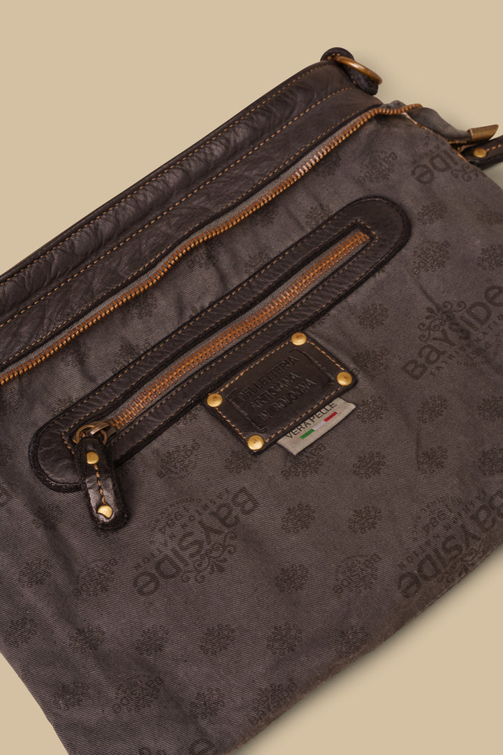 BAYSIDE84 WING CROSSBODY POUCH - BUTTERY BLACK