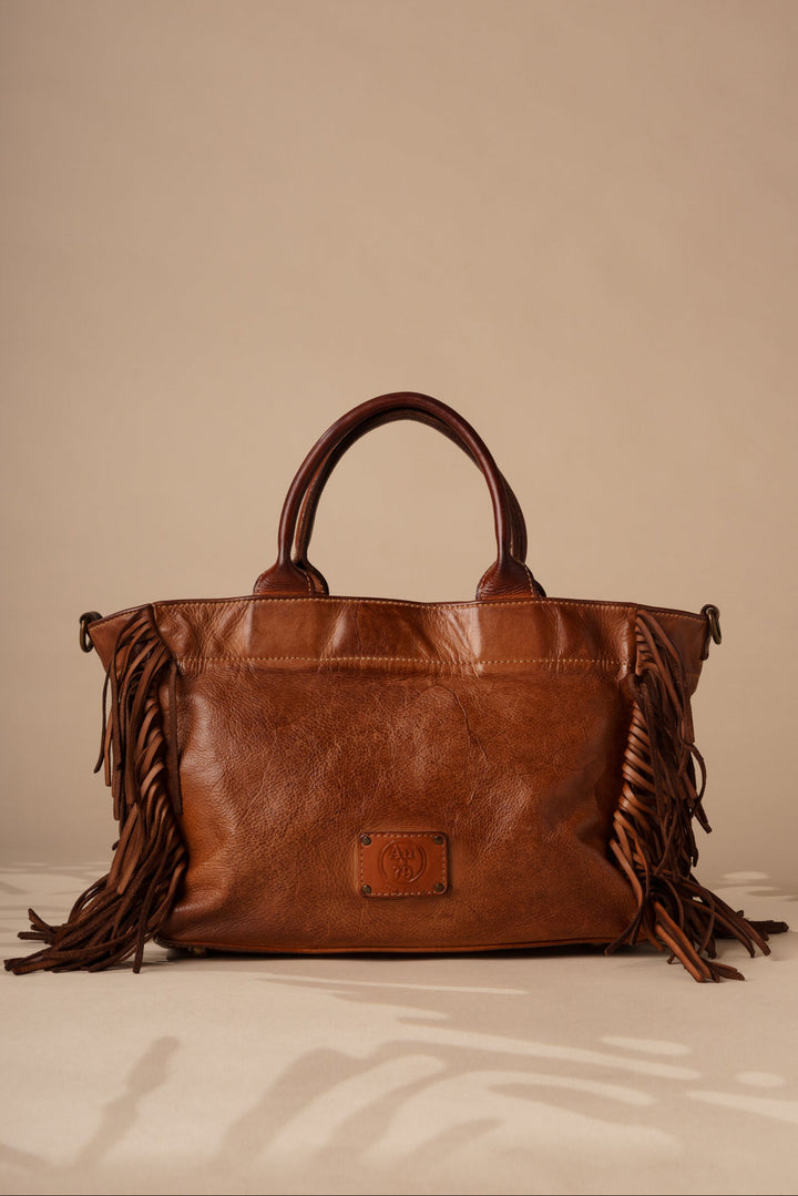 Willow Fringe Leather Tote - lusher