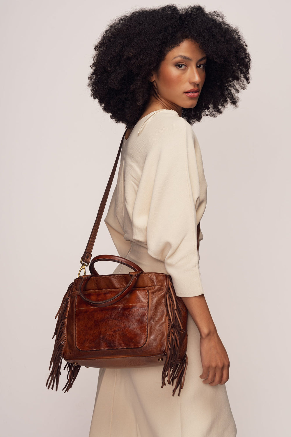 Willow Fringe Crossbody Tote | LUSHER