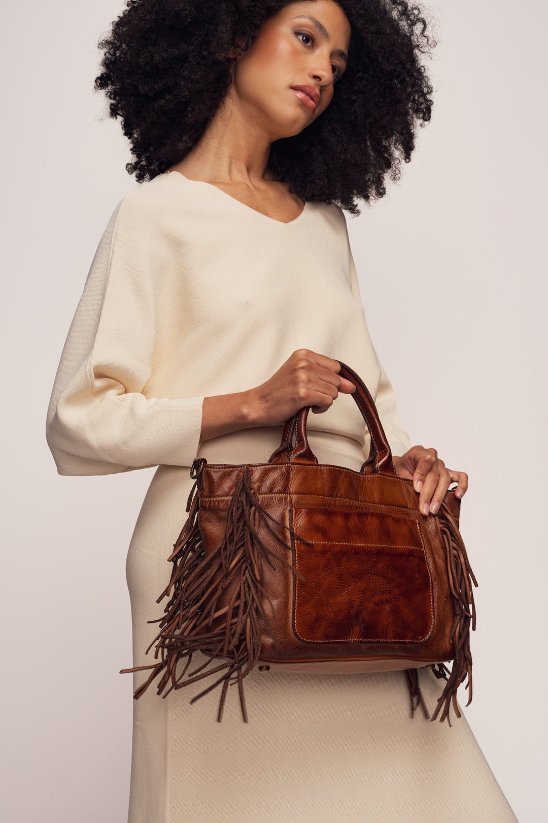 Willow Fringe Crossbody Tote | LUSHER