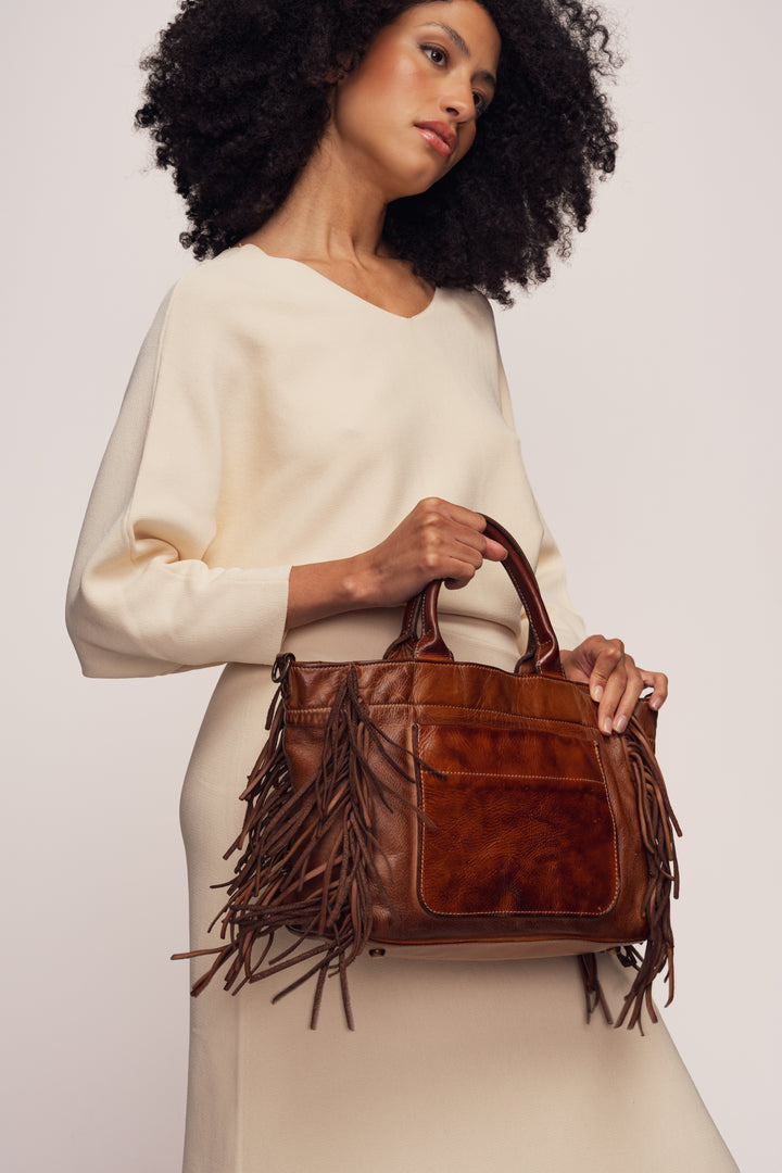Willow Fringe Crossbody Tote | LUSHER
