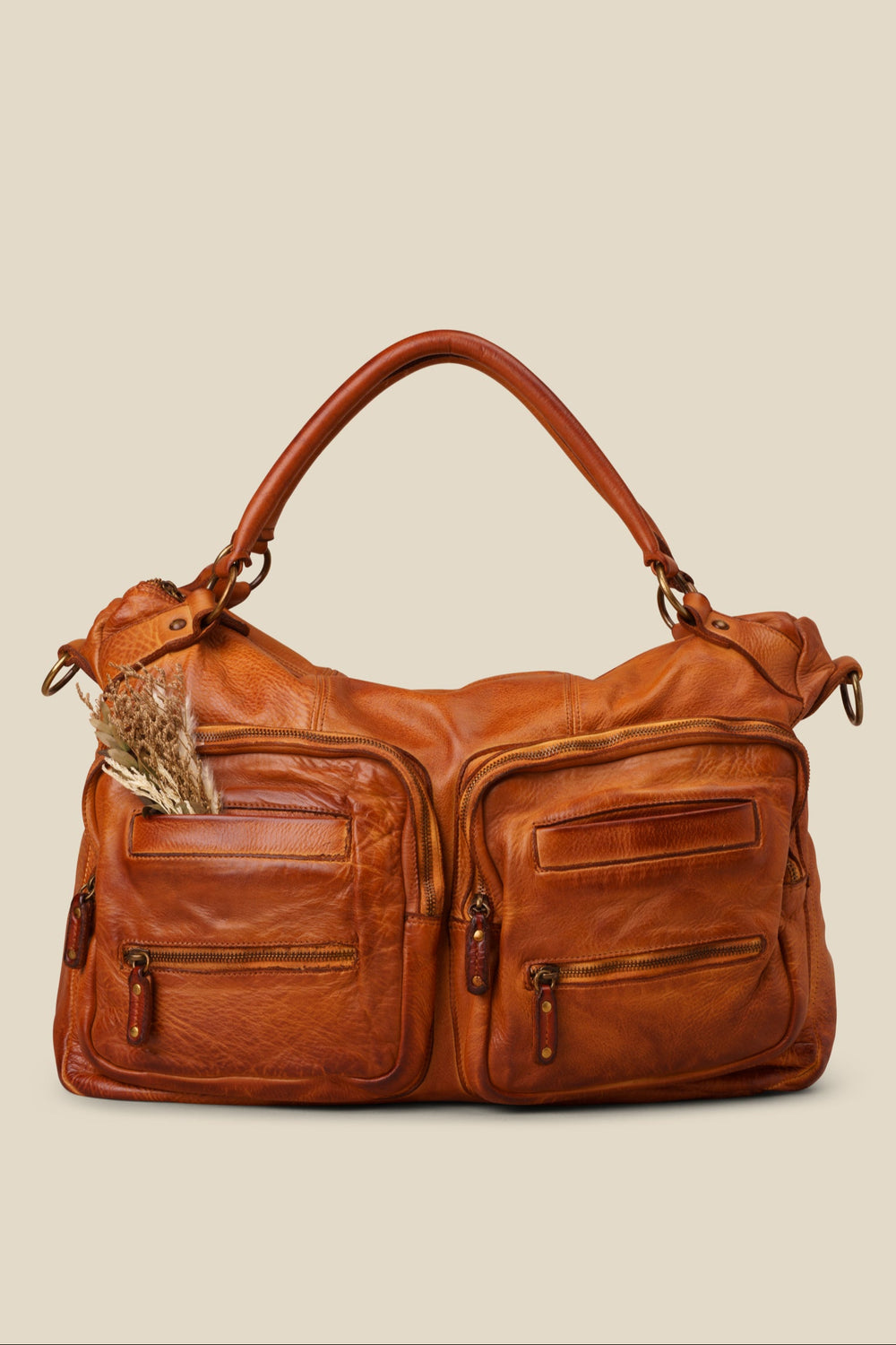 LUSHER XL MULTIPOCKET TOTE - COGNAC , LUSHER + BAYSIDE8
 COLLAB, BAYSIDE84 TOTE BAG, VINTAGE LEATHER TRAVEL TOTE