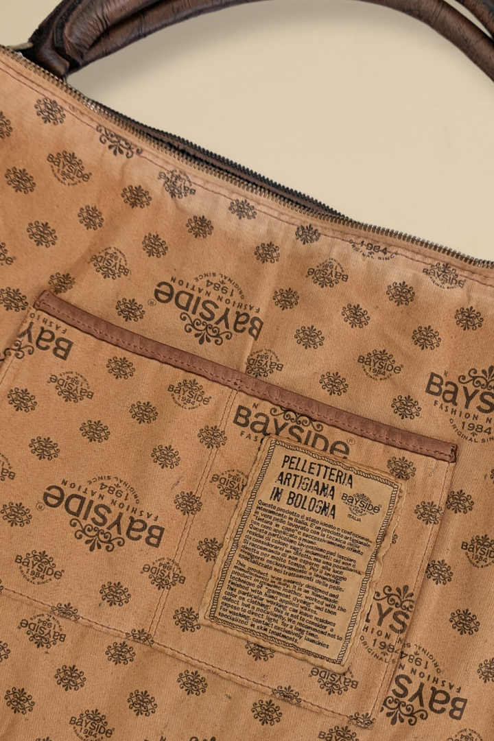 BAYSIDE84 XL Multipocket Tote & Crossbody - Cigar Brown