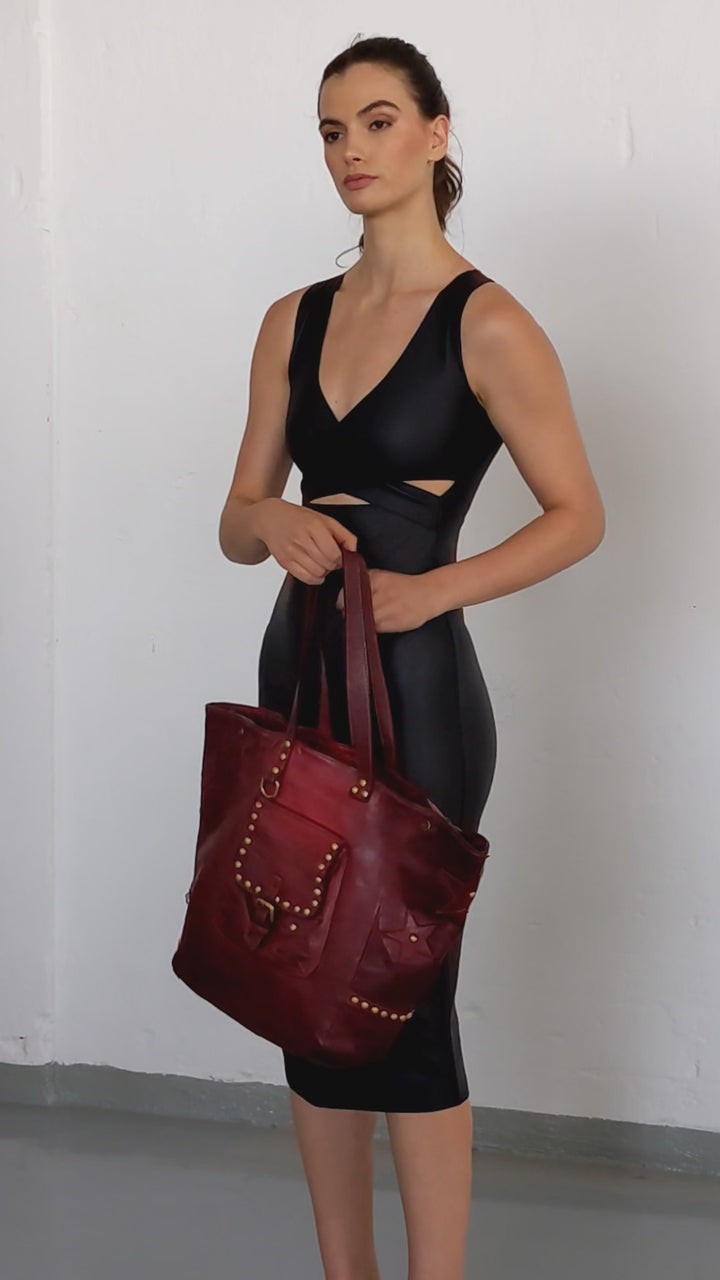 Star Tote - Wine Bordeaux